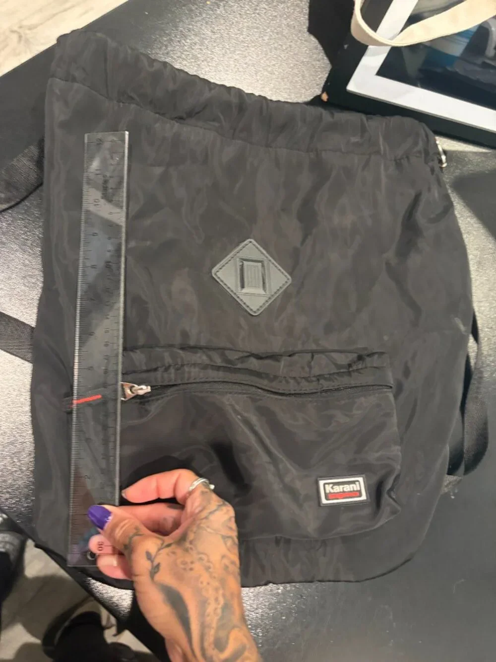 Karani New Fashion Solid Black Backpack Unisex